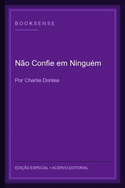 Capa de Não Confie em Ninguém